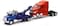 First Gear Peterbilt Model 335 Tow Truck Blue Model 387 Cab Red 1/43 by New Ray SS-15053