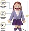 Silly Puppets 25" Sarah, Peach Mom/Teacher, Full Body, Ventriloquist Sty