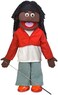Silly Puppets 25" Sierra, Black Girl, Full Body, Ventriloquist Style