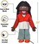 Silly Puppets 25" Sierra, Black Girl, Full Body, Ventriloquist Style