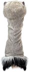 Folkmanis Ostrich Stage Puppet, Gray, White, Black, 1 ea