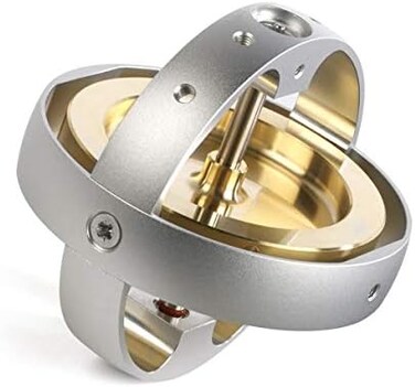 Quickstart Super Precision Gyroscope - 12,000 rpm includes free electric motor starter spinning top dynamically balanced toy (gimbal kit not included)