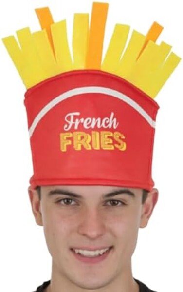 Jacobson Hat Company French Fries Novelty Food Hat, Red