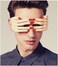Fighting to Achieve Novelty fingers shaped glasses fancy ball eye mask