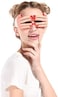 Fighting to Achieve Novelty fingers shaped glasses fancy ball eye mask