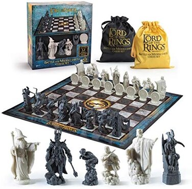 The Noble Collection Lord of Rings - Chess Set: Battle for Middle-Earth,Black One Size NN2174