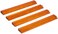 Yellow Mountain Imports 18-Inch Dark Pine Wooden Mahjong Game Racks with Built-in Pushers - Set of 4