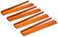 Yellow Mountain Imports 18-Inch Dark Pine Wooden Mahjong Game Racks with Built-in Pushers - Set of 4