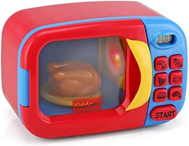 Kidzlane Microwave Oven Toy for Kids - Pretend Play Kitchen Accessories Toy