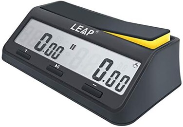 LEAP Chess Clock Digital Timer Advanced for Game and Chess Timer with Bonus &amp; Delay Count Down up Alarm