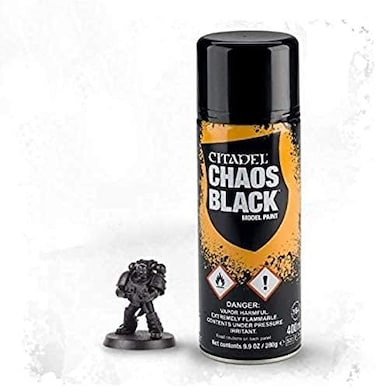 Citadel Games Workshop - Citadel - Spray - Chaos Black