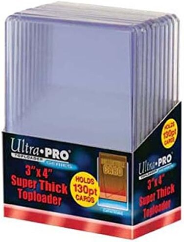 Ultra Pro 2 130pt Top Loaders 20 Total (2 10ct Packs) Fits cards up to 130 Point Thick