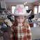 Rhode Island Novelty HACOWWP White Felt Cowgirl Hat with Pink Star