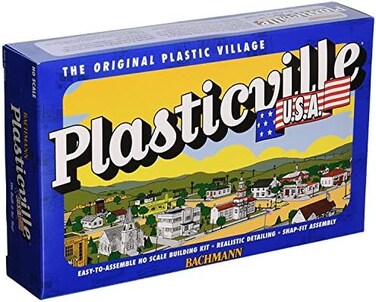 Bachmann 45133 PLASTICVILLE U.S.A. BUILDINGS &ndash; CLASSIC KITS - SCHOOL HOUSE - HO Scale, Red Or Brown, One Size