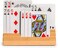 Yellow Mountain Imports Solid Oak Wood Playing Card Holder / Rack / Organizer - Set of 2