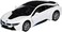 KiNSMART BMW i8 White 5" 1:36 Scale Die Cast Metal Model Toy Car w/Pullback Action