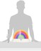 Creative Converting Rainbow Honeycomb Centerpiece, 11 Inch Width X 18 Height