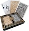 KEM Arrow Poker Size Playing Cards: 2 deck set Black and Gold, Wide Jumbo Index