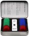 Jackycxm Jackyxcm Left Right Center Dice Game Set with 3 Dices + 36 Colorful Chips