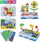 SUPSTEM Kids Tool Set, STEM Engineering Toys with Electric Drill Puzzle and Button Art Kit, DIY Construction and Creative Pegboard Games for Preschool Boys &amp; Girls of 4-8 Year Old, 224 Pcs