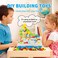 SUPSTEM Kids Tool Set, STEM Engineering Toys with Electric Drill Puzzle and Button Art Kit, DIY Construction and Creative Pegboard Games for Preschool Boys &amp; Girls of 4-8 Year Old, 224 Pcs