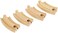 BRIO World Short Curved Wooden Train Track for Kids Age 3 Years Up - Compatible with all BRIO Railway Sets &amp; Accessories