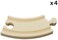 BRIO World Short Curved Wooden Train Track for Kids Age 3 Years Up - Compatible with all BRIO Railway Sets &amp; Accessories
