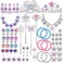 Liberty Imports Princess Jewelry Dress Up Accessories Toy Playset For Girls (50 Pcs)