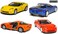 Kinsmart Set of 4: 5" 2007 Chevy Corvette Z06 1:36 Scale (Blue/Orange/Red/Yellow)
