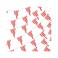 rubfac 170ft 120pcs Red and White Striped Pennant Banner, Carnival Circus Decorations Supplies, String Triangle Bunting Flags, Kids Birthday, New Year Eve Celebration Supplies