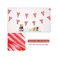 rubfac 170ft 120pcs Red and White Striped Pennant Banner, Carnival Circus Decorations Supplies, String Triangle Bunting Flags, Kids Birthday, New Year Eve Celebration Supplies