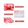 rubfac 170ft 120pcs Red and White Striped Pennant Banner, Carnival Circus Decorations Supplies, String Triangle Bunting Flags, Kids Birthday, New Year Eve Celebration Supplies