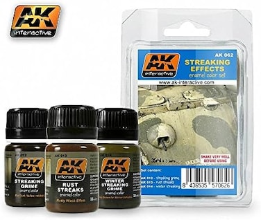 AK Interactive BOTARO Streaking Effects Enamel Paint Set (12, 13, 14) AK Interacti