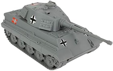 BMC Toys WWII Gray German King Tiger Tank 1:32 Scale for 54mm Army Men Soldier Figures