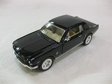 Kinsmart Hengulus 1964 1/2 Ford Mustang In Black Diecast 1:36 Scale By Kinsmart