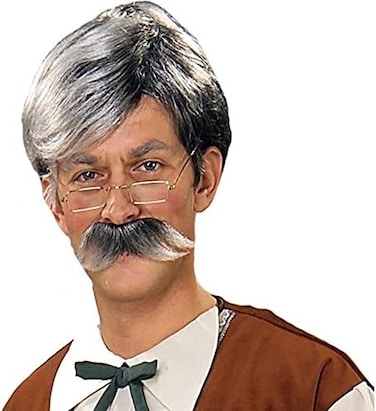 Rubie's Forum Novelties Gepetto Wig and Moustache Kit, Grey