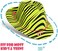 NOVELTY PLACE [Party Stars Neon Color Animal Print Plastic Party Hats for Kids Teens and Adult (Pack of 12)