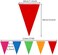 YGEOMER 300pcs Colorful Pennant Flags Banner 375ft Multicolor Pennant Banner Nylon Cloth Flag Pennants for Party Celebrations and Shops Decorations