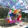 YGEOMER 300pcs Colorful Pennant Flags Banner 375ft Multicolor Pennant Banner Nylon Cloth Flag Pennants for Party Celebrations and Shops Decorations