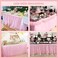 Suppromo Suppromo 6Ft Pink Tulle Tablecloth For Rectangular Or Round Tables, Tutu Table Skirt, Tableware For Parties, Weddings, Birthday Parties And Home Decor, Table Skirt (1.8M Long, 76.2Cm High, Pi