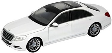Welly Mercedes S Class White 1/24 Diecast Model Car by Welly