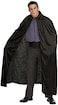 Rubie's Official Adult's Halloween Long Crushed Velvet Cape Costume - Black, One Size