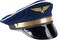 Funny Party Hats Captain Pilot - Captain Pilot in Dark Blue with Golden Emblem for Costume