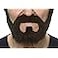Mustaches (Brown) - Self Adhesive, Novelty, On Bail Fake Beard, False Facial Hair, Costume Accessory for Adults, Brown Colour
