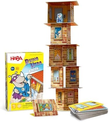HABA Rhino Hero A Heroic Stacking Card Game (5 and Up)