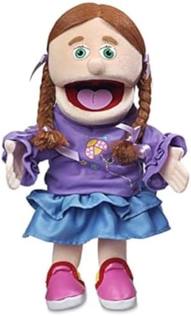 Silly Puppets 14" Amy, Peach Girl, Hand
