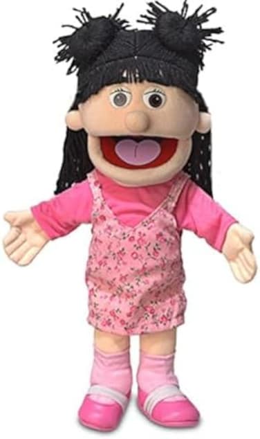 Silly Puppets 14" Susie, Peach Girl, Hand