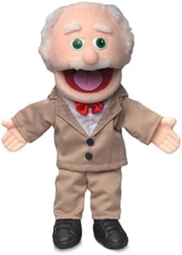 Silly Puppets 14" Pops, Peach Grandfather, Hand