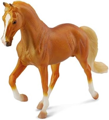 Collecta Tennessee Walking Horse Stallion, Golden Palomino Multi-colored, 6.5"L x 4.3"H
