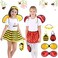 Fedio Dress up Clothes for Little Girls - Kids Dress up &amp; Pretend Play Princess Dress up Trunk Costume for Girls 3-6 Years